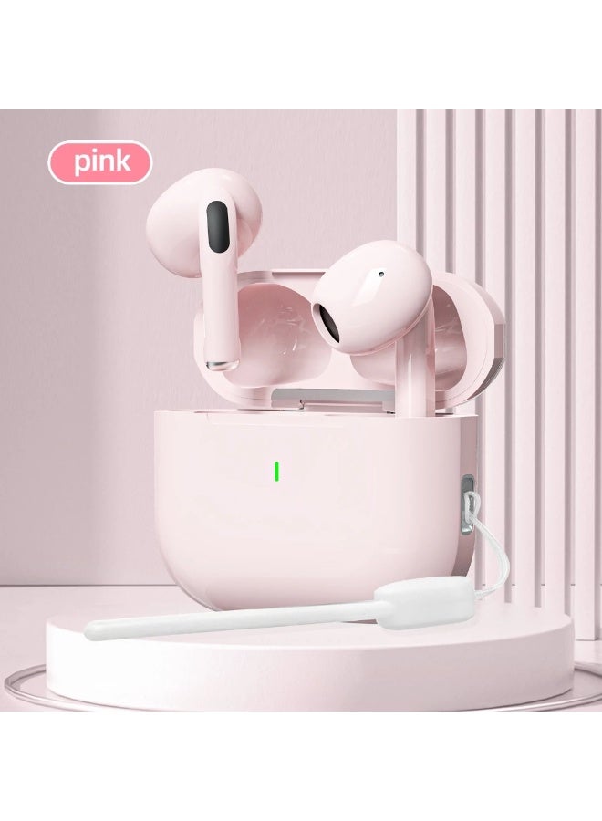 GOOJODOQ TWS Bluetooth Earphone Stereo Bluetooth 5.3 Wireless Bluetooth Earphones ( Pink ) - Image 1